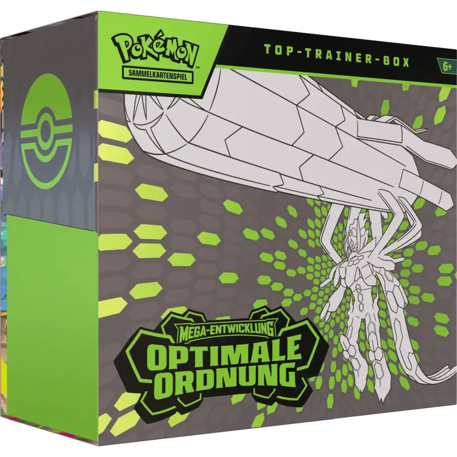 Pokémon Top Trainer Box Mega-Entwicklung Optimale Ordnung (DE) | 9 Booster + Zubehör